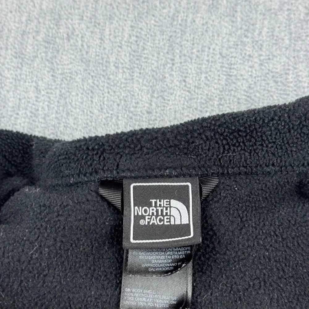 The North Face Jacket Boys Medium‎ Black Denali Fleece Polartec Full Zip Hiking